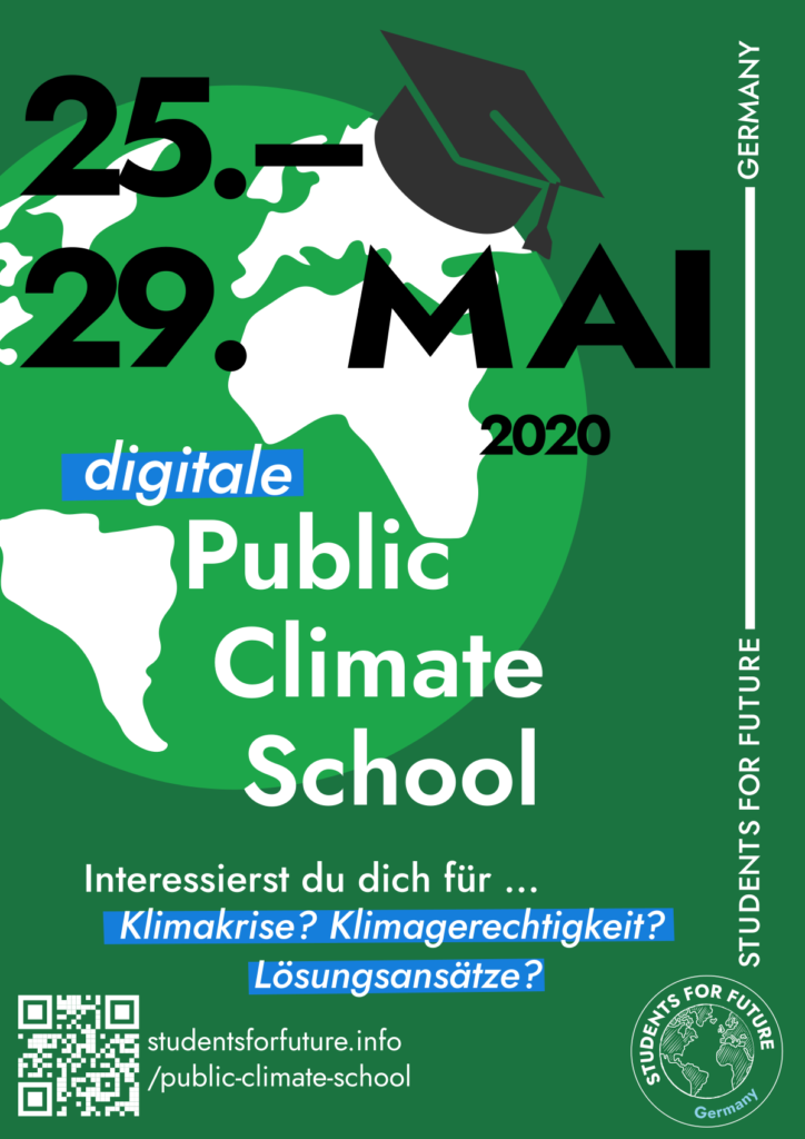 Plakat Public Climate School Mai 2020